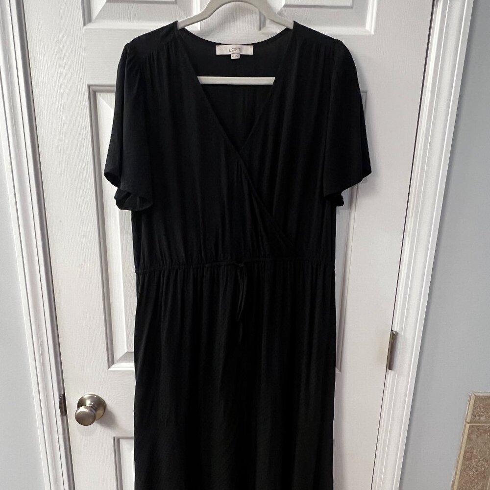 LOFT Midi Wrap Dress XL